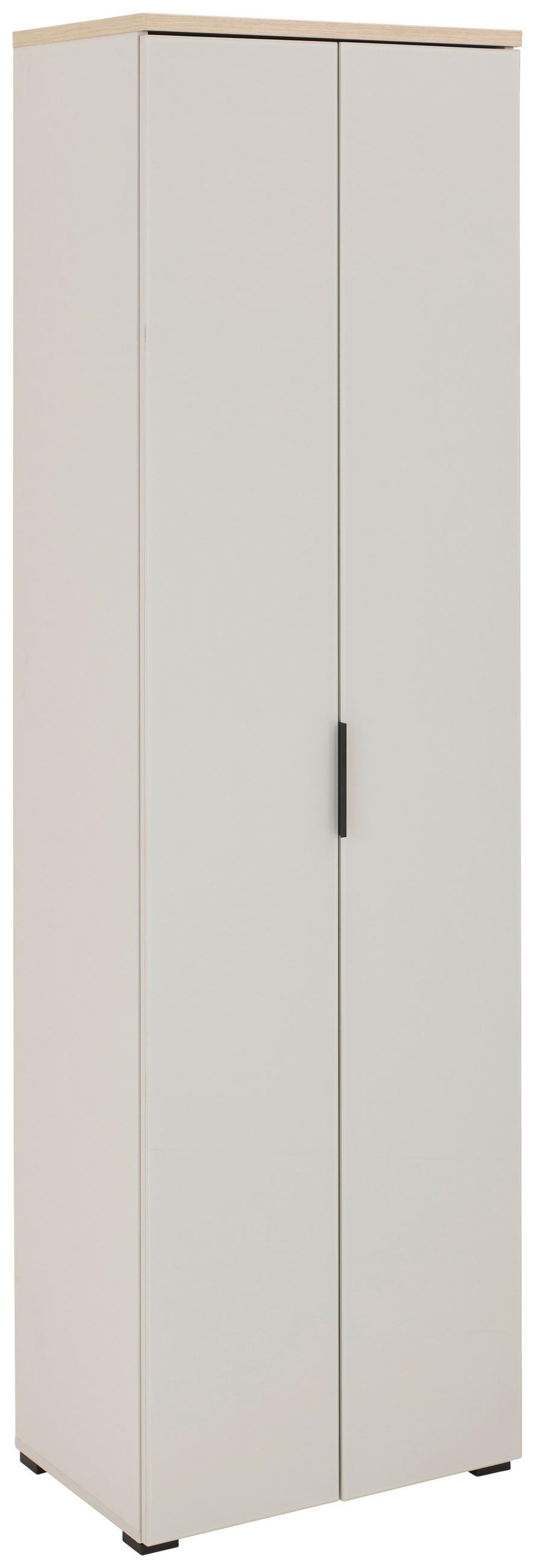 GARDEROBENSCHRANK  in 59/197/40 cm  - Kaschmir/Eichefarben, Design, Glas/Holzwerkstoff (59/197/40cm) - Voleo