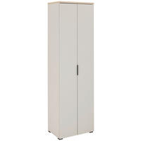 GARDEROBENSCHRANK  in 59/197/40 cm  - Kaschmir/Eichefarben, Design, Glas/Holzwerkstoff (59/197/40cm) - Voleo