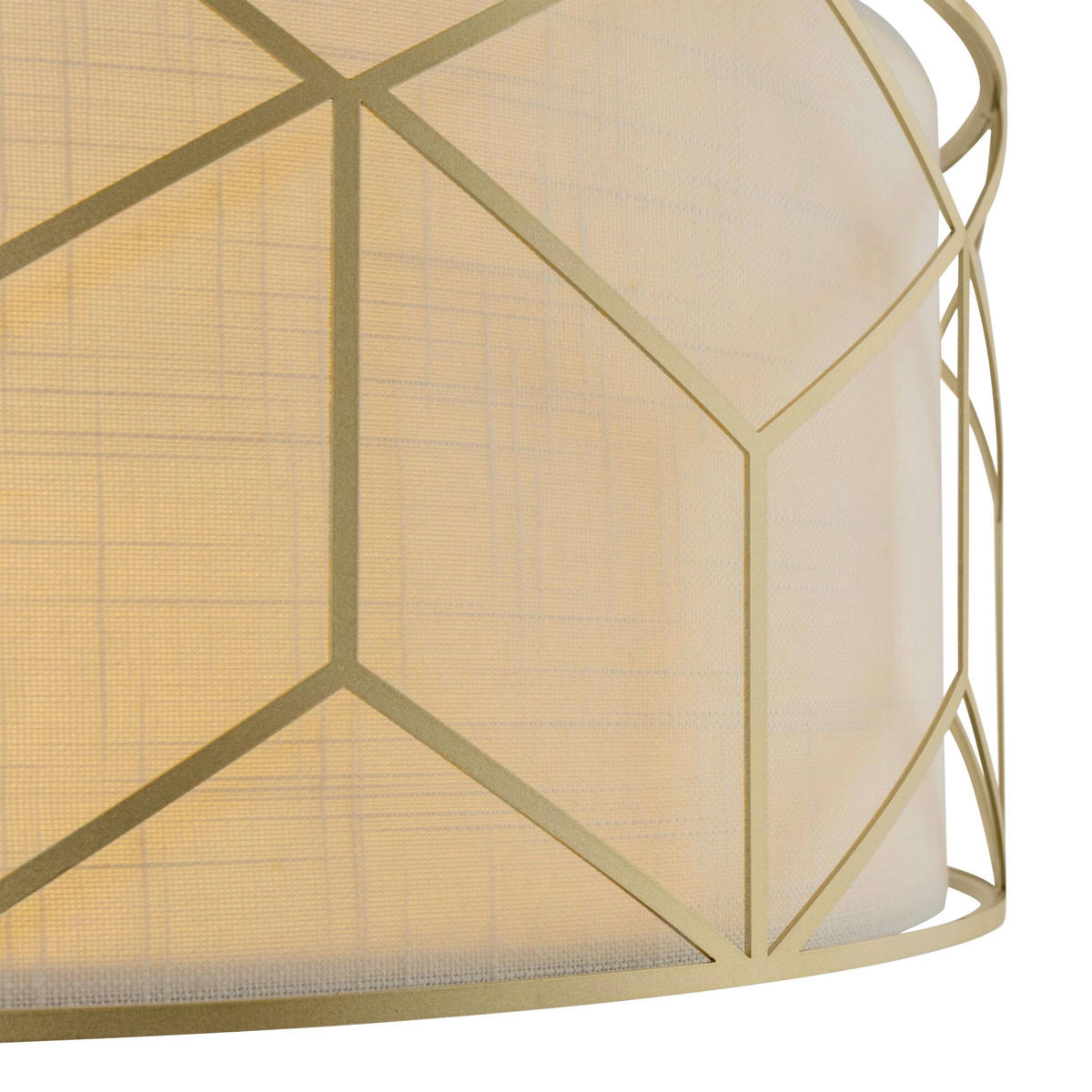 PENDELLEUCHTE  49/19/45 cm   - Goldfarben, Basics, Kunststoff/Textil (49/19/45cm) - MAYTONI