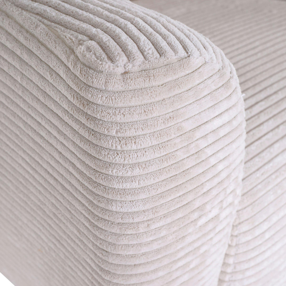 SESSEL in Cord Creme  - Creme/Naturfarben, Trend, Holz/Textil (77/80/93cm)