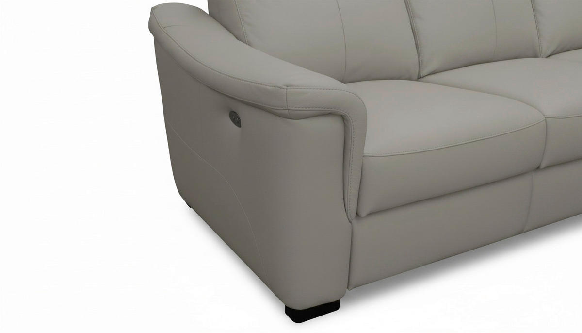 ECKSOFA Echtleder Schlammfarben  - Wengefarben/Schlammfarben, Design, Leder/Holz (260/229cm) - Livetastic