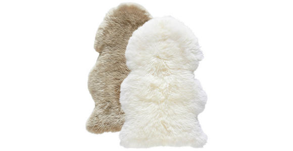 SCHAFFELL 65-70/100-105 cm Adelaide - Weiß, Natur, Fell (65-70/100-105cm) - Linea Natura