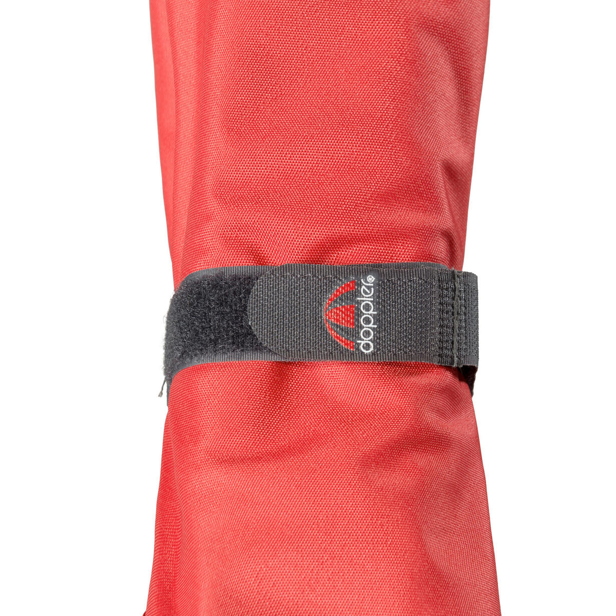 SONNENSCHIRM  185/120 cm  - Anthrazit/Rot, Basics, Textil/Metall (185/120cm) - Doppler