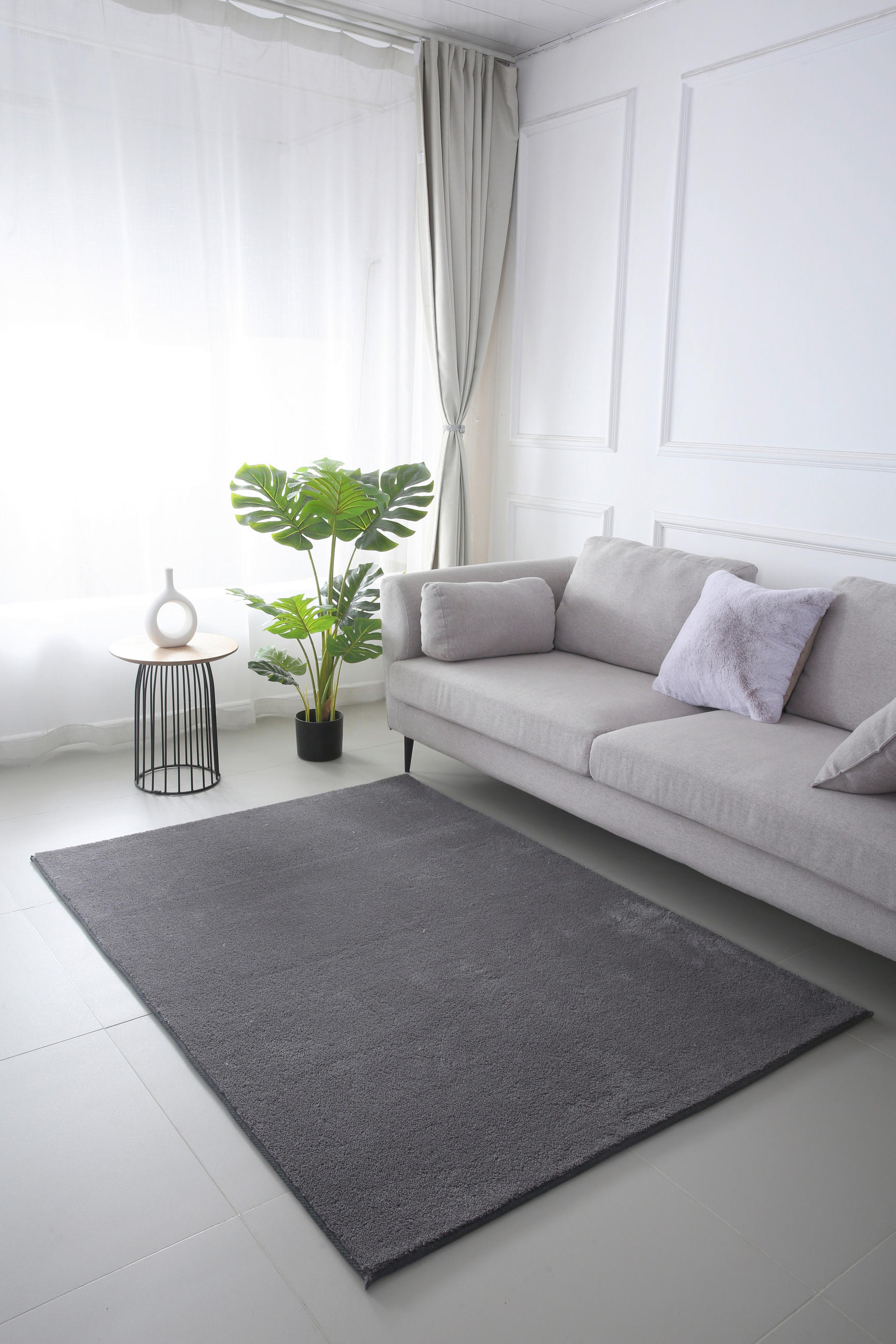 SZŐTT SZŐNYEG   - szürke, Basics, textil (160/230cm)