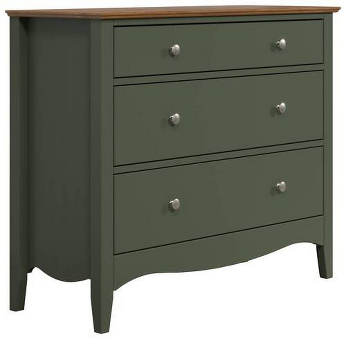KOMMODE  in 100/86/42 cm  - Dunkelgrün/Dunkelbraun, LIFESTYLE, Holz/Holzwerkstoff (100/86/42cm)