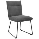 STUHL - Anthrazit/Schwarz, Design, Textil/Metall (47/87/62cm) - Johann Jakob