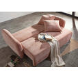 SCHLAFSOFA Flachgewebe Altrosa  - Schwarz/Altrosa, KONVENTIONELL, Kunststoff/Textil (250/74/108cm) - Carryhome