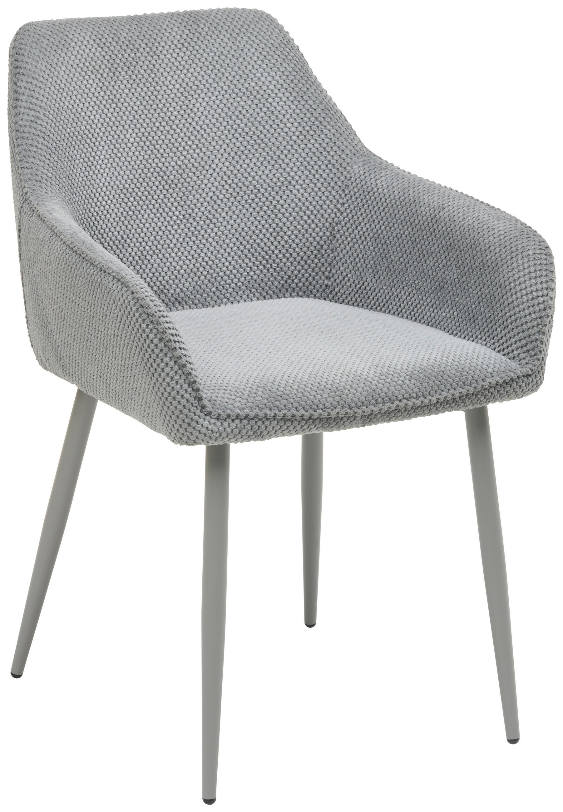 Armlehnstuhl Cora Webstoff Grau Gepolstert