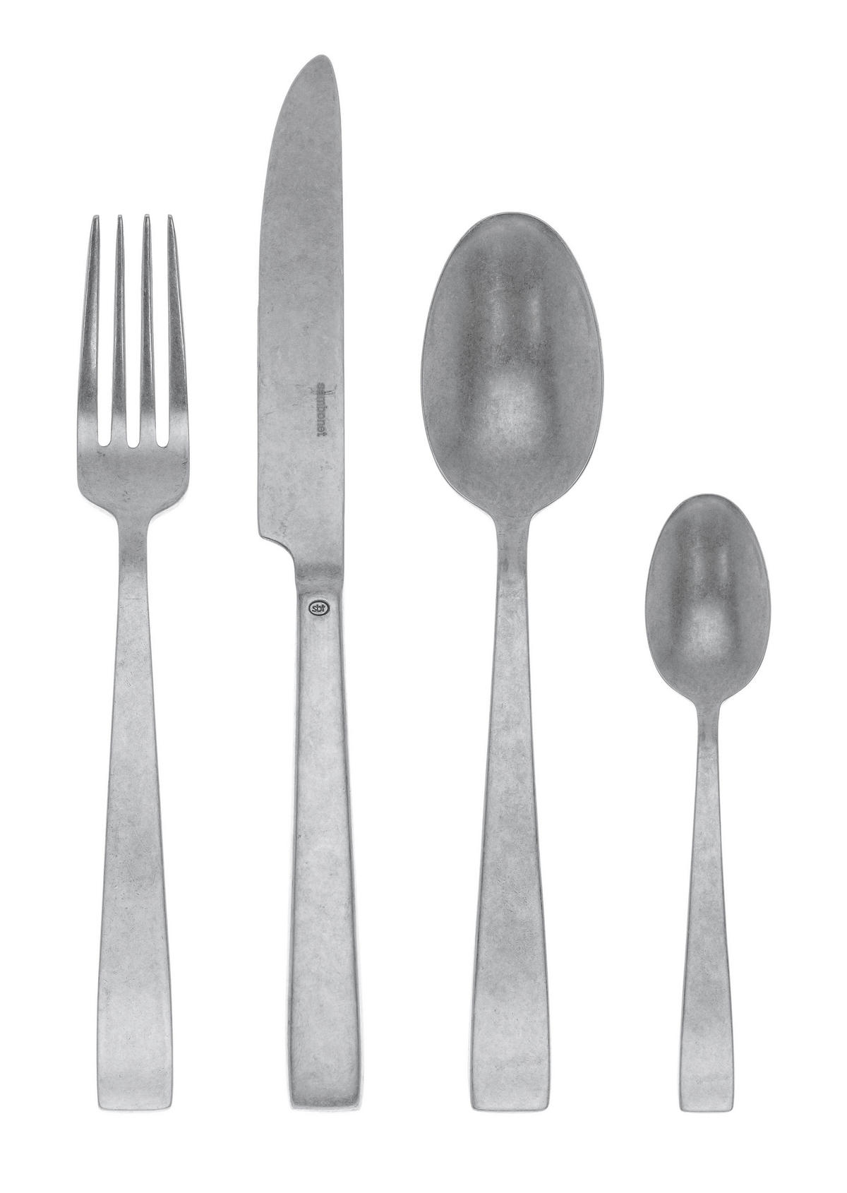 JEDILNI PRIBOR  Vintage  24-delni  nerjaveče jeklo   - srebrne barve, Basics, kovina (15/2/2cm) - Sambonet