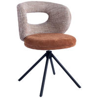 STUHL - Schwarz/Orange, Design, Textil/Metall (58/80/60cm) - Novel