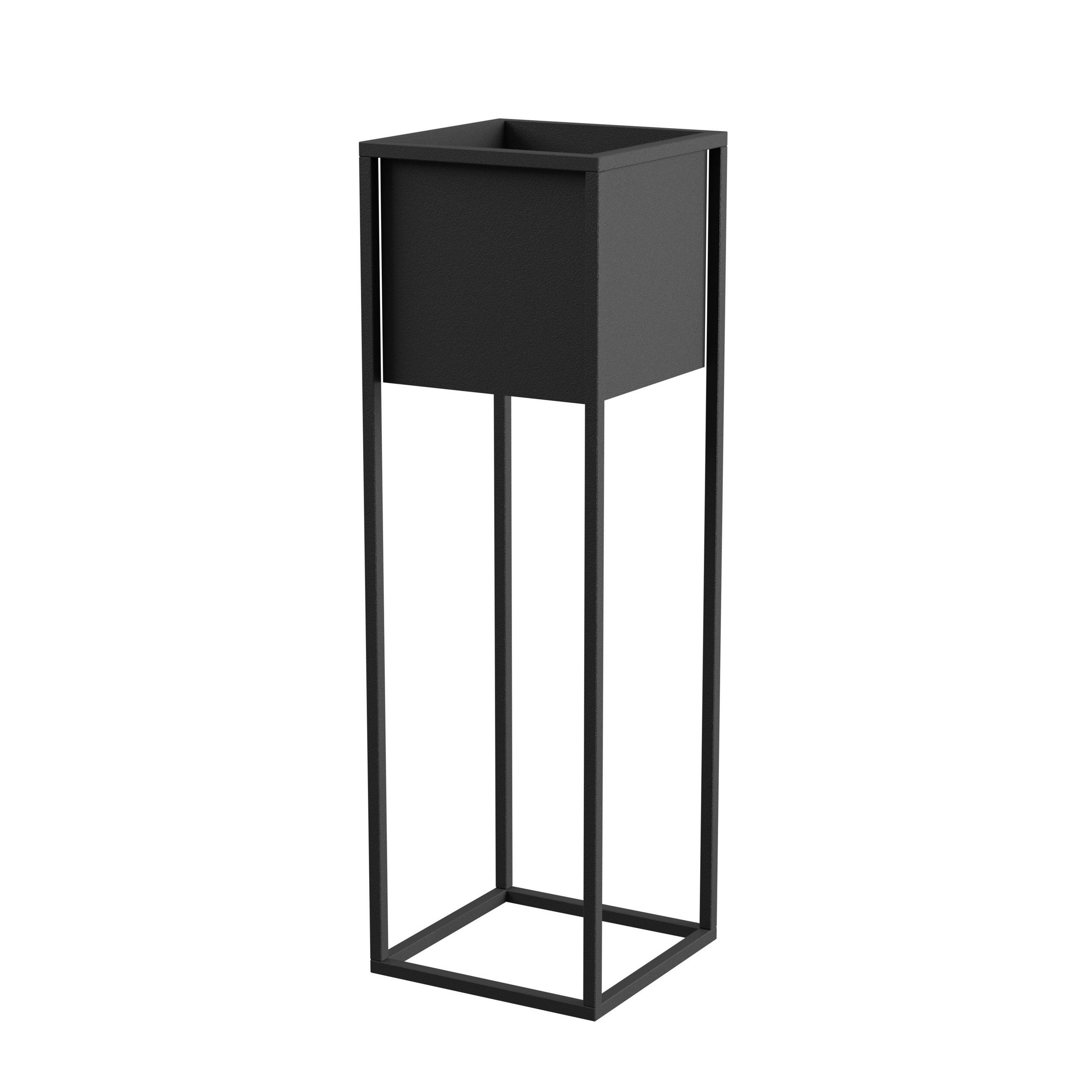 BLUMENSTÄNDER in Metall  - Schwarz, Basics, Metall (28/90/28cm)