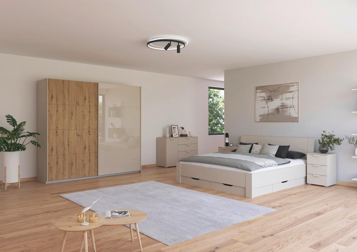 KOMMODE 120/81/42 cm 4 Schublade(n)  - Champagner, Design, Holzwerkstoff/Metall (120/81/42cm) - Xora