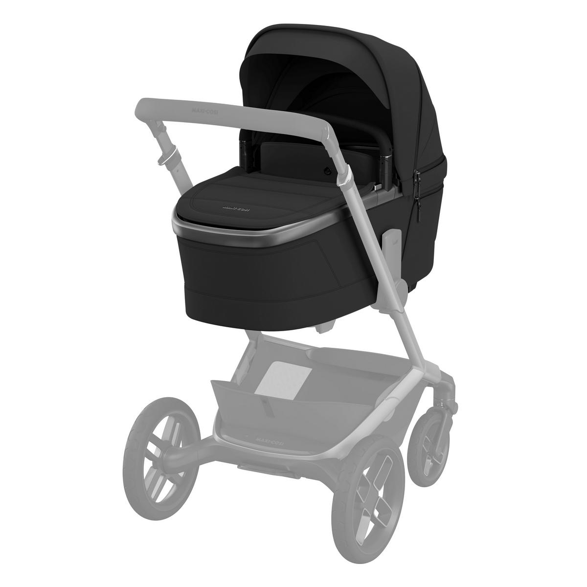 LIEGEWANNE Fame  - Schwarz, Basics, Kunststoff/Textil (42.5/64.5/87cm) - Maxi-Cosi