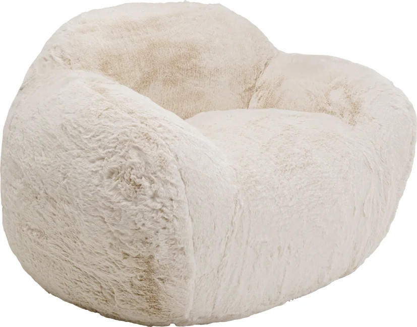 SESSEL in Creme  - Creme, Design, Fell (115/81/104,5cm) - Kare-Design