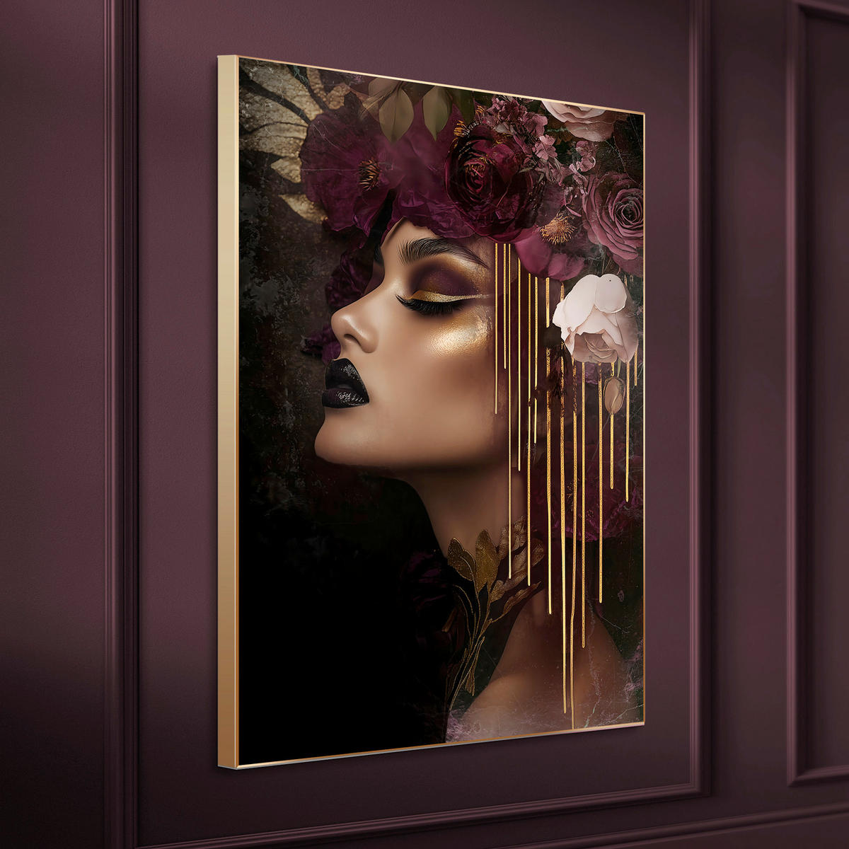 GLASBILD Frauen 80/120 cm  - Multicolor, Basics, Glas/Holz (80/120cm)