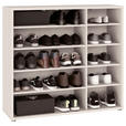 SCHUHSCHRANK Alice Springs  in 109,2/99,1/34,9 cm  - Sandfarben/Grau, MODERN, Holzwerkstoff/Kunststoff (109,2/99,1/34,9cm) - Xora