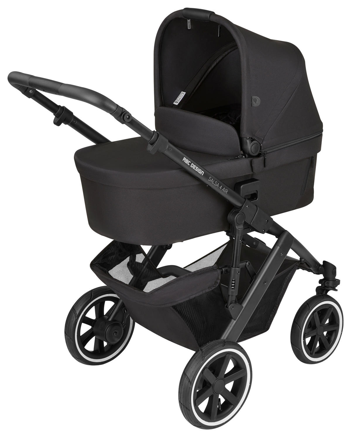 KOMBIKINDERWAGEN  Salsa 4 Air inkl. Winterfußsack  Ink  - Schwarz, Basics, Textil (95/63/101cm) - ABC Design