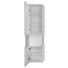 HÄNGESCHRANK Weiß - Silberfarben/Weiß, KONVENTIONELL, Glas/Holzwerkstoff (40/165/34cm) - Xora
