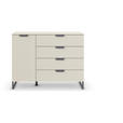 KOMMODE  in 120/92/42 cm  - Champagner/Dunkelgrau, Design, Holzwerkstoff/Metall (120/92/42cm) - Carryhome