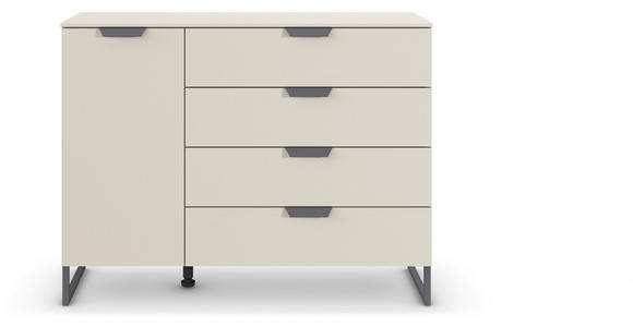 KOMMODE  in 120/92/42 cm  - Champagner/Dunkelgrau, Design, Holzwerkstoff/Metall (120/92/42cm) - Carryhome