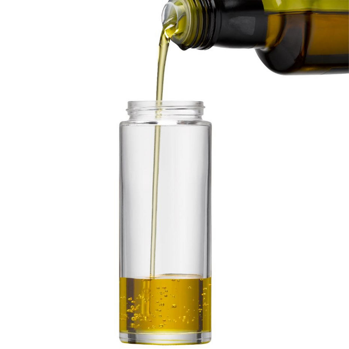 ESSIG-/ÖL-MENAGE - Klar/Edelstahlfarben, Design, Glas/Kunststoff (4,5/17cm) - WMF