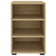 REGAL  46/67/40 cm Eichefarben  - Eichefarben/Schwarz, KONVENTIONELL, Holzwerkstoff/Kunststoff (46/67/40cm) - Hom`in