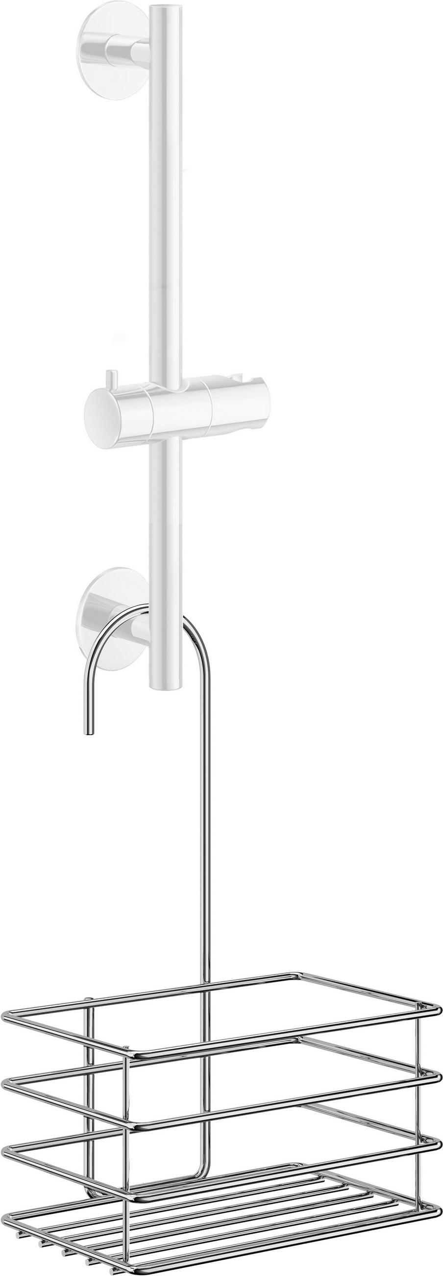DUSCHKORB BESLAGSBODEN KÖRBE Chromfarben  - Chromfarben, Basics, Metall (18/28,3/9,8cm) - Smedbo