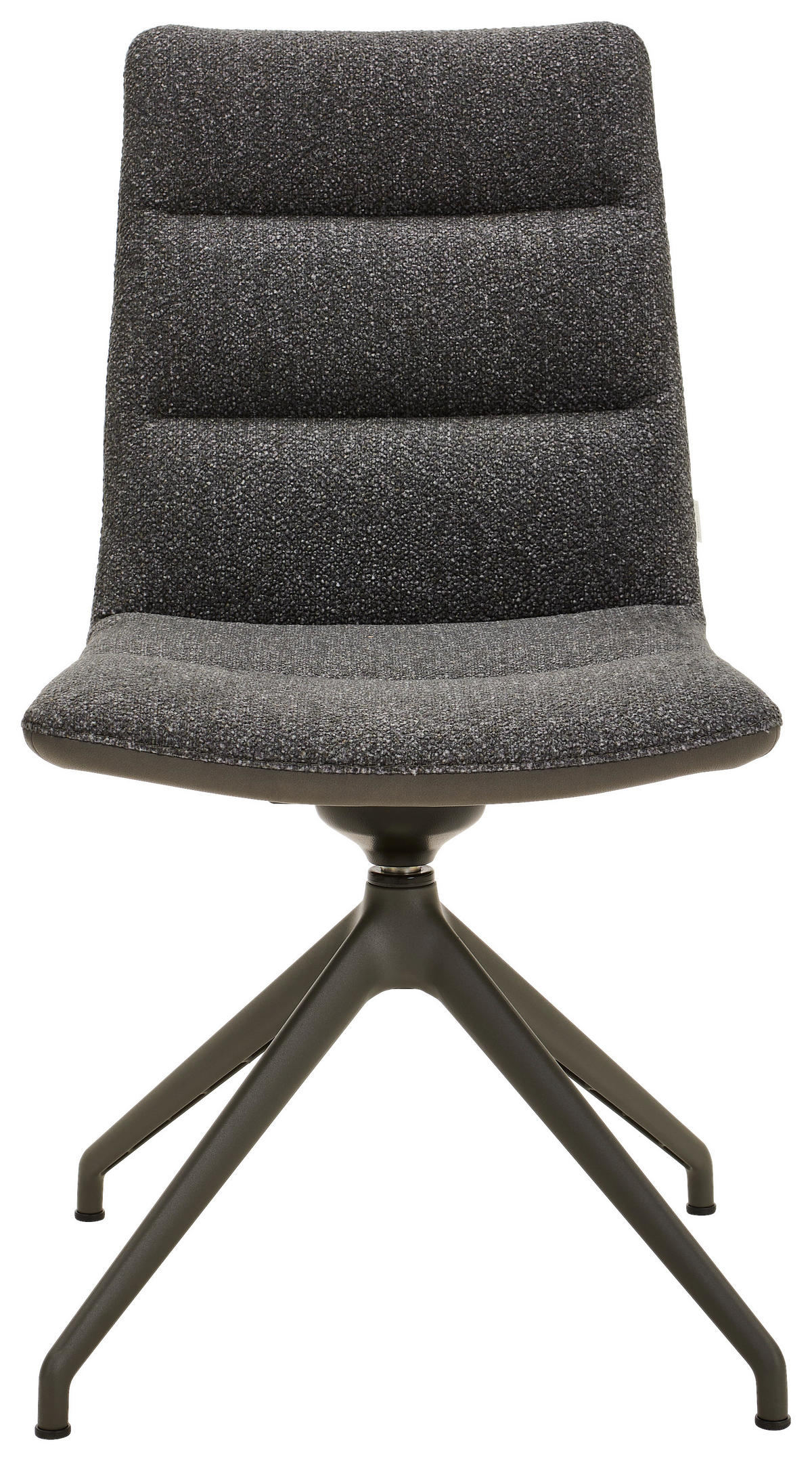 STUHL Bouclé Grau  - Dunkelgrau/Hellgrau, Design, Textil/Metall (49/88,5/65cm) - Bert Plantagie