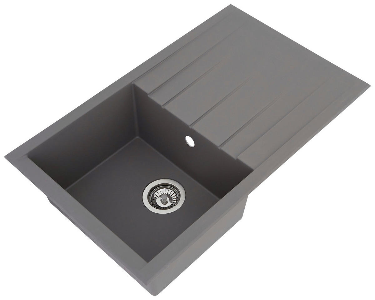 DISKHO 1712HOUSTON80X50G  - grå, Trend, glas/plast (80/21/50cm) - Respekta