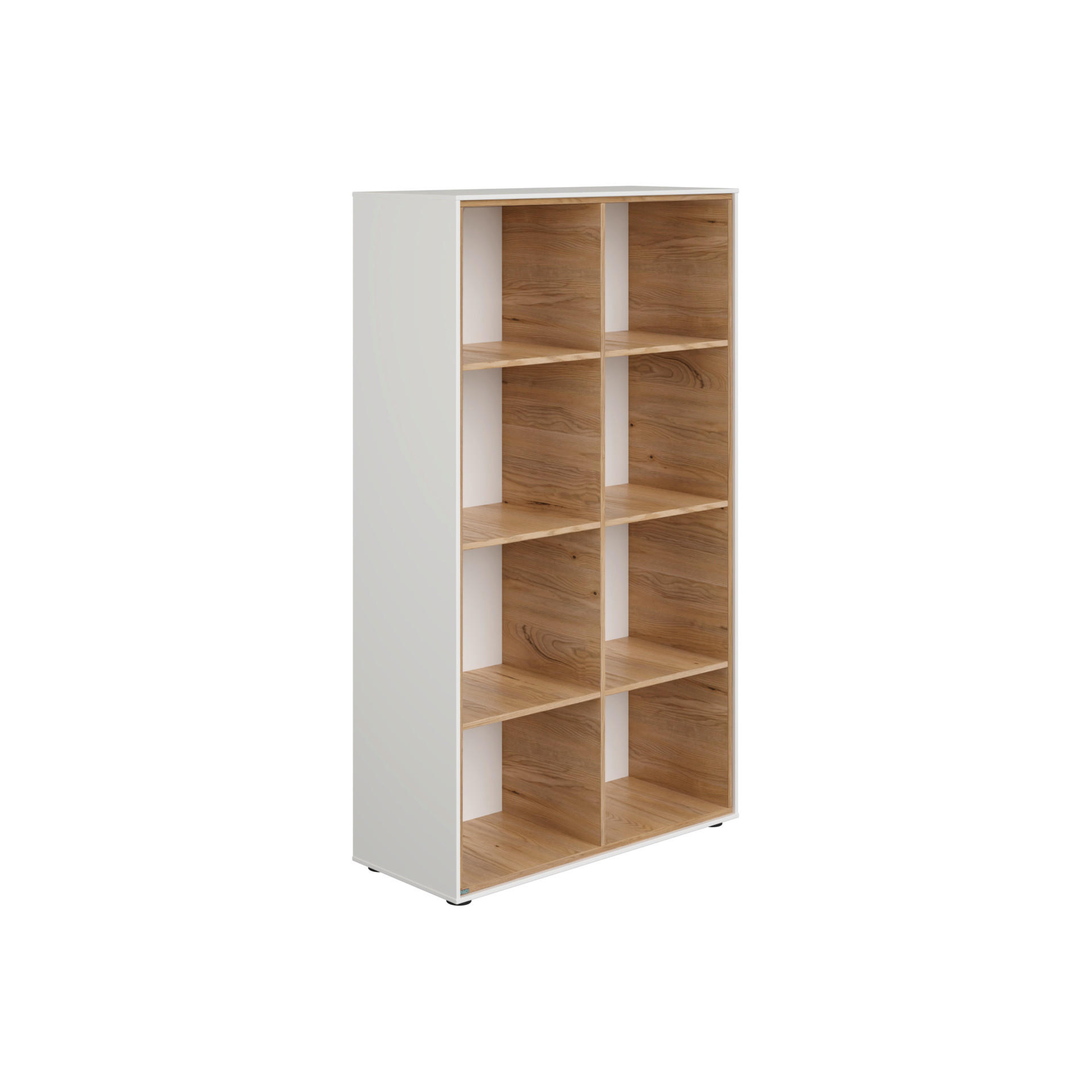 BABYREGAL Lieven Weiß, Eichefarben - Eichefarben/Weiß, Basics, Holzwerkstoff (97,2/165,0/38,8cm) - Paidi