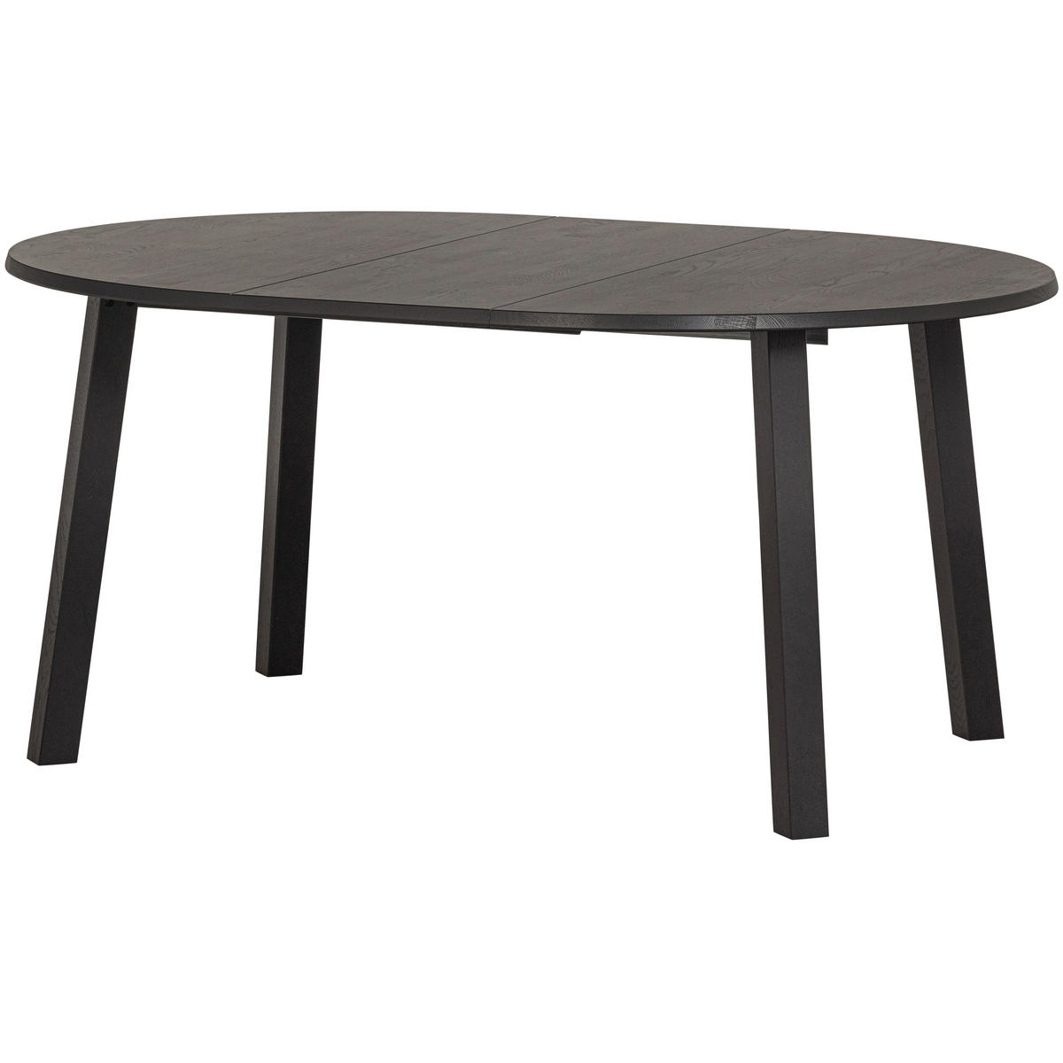 ESSTISCH in Holz 120-200/120/75 cm  - Schwarz, Design, Holz (120-200/120/75cm) - Livetastic