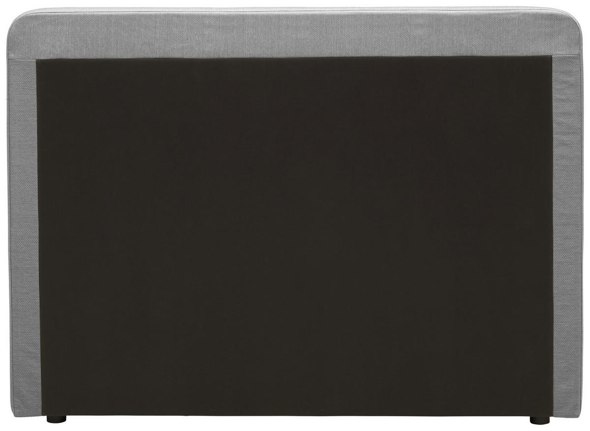 BOX-ÁGY 120/200 cm  világosszürke  - világosszürke, Konventionell, textil/fa (120/200cm) - P & B