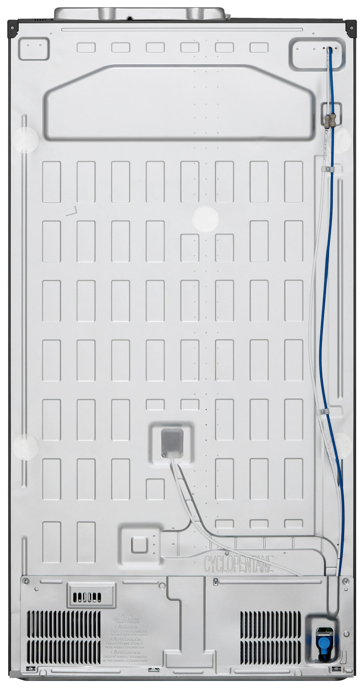 SIDE-BY-SIDE 91,3/179/73,5 cm GSXV91MCLE  - Anthrazit/Schwarz, Trend, Glas/Kunststoff (91,3/179/73,5cm) - LG