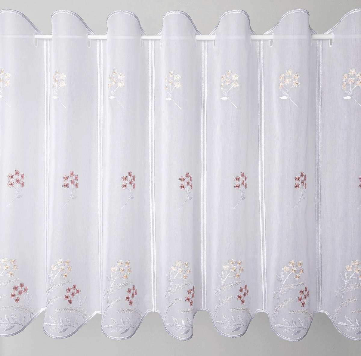 KRATKA ZAVESA  2025 FRÜHLING          45 cm   svetlo roza  - svetlo roza, Basics, tekstil (45cm)