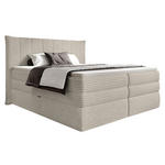 BOXSPRINGBETT 180/200 cm  in Sandfarben  - Sandfarben/Schwarz, Design, Kunststoff/Textil (180/200cm) - Esposa