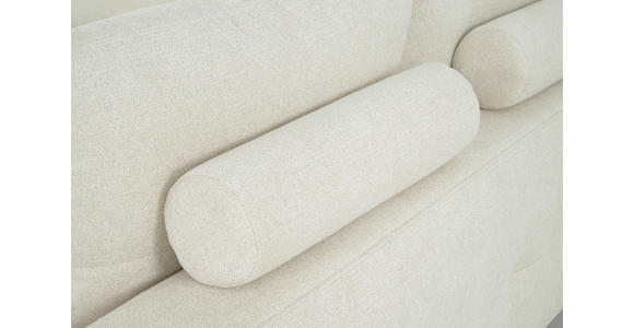 WOHNLANDSCHAFT Beige Chenille  - Beige/Schwarz, KONVENTIONELL, Textil/Metall (160/340/188cm) - Xora