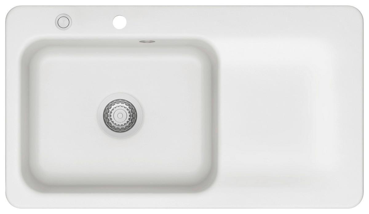 SPÜLE Juna 90 / 50150213  - Weiß, Basics, Keramik (90/20/51cm) - Systemceram