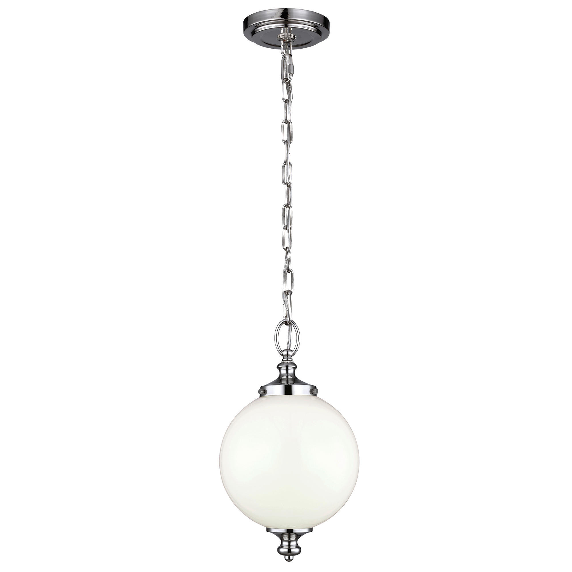 HÄNGELEUCHTE Elstead Parkman 21.6/53  cm   - Nickelfarben, KONVENTIONELL, Glas/Metall (21.6/53 cm) - Elstead Lighting