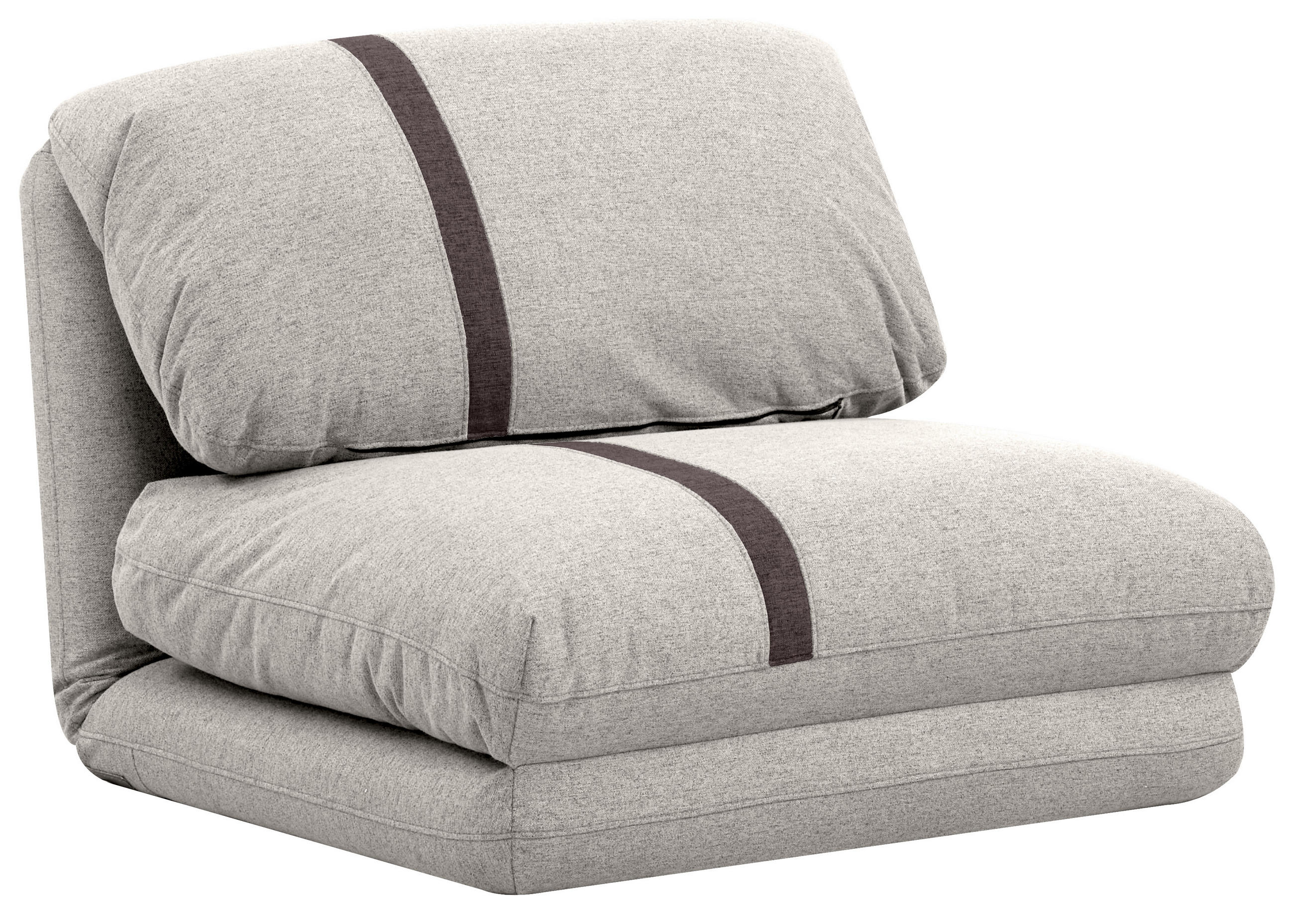 SCHLAFSESSEL  in Webstoff Dunkelbraun, Beige  - Dunkelbraun/Beige, Design, Textil (78/58/82cm) - Livetastic