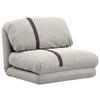SCHLAFSESSEL  in Webstoff Dunkelbraun, Beige  - Dunkelbraun/Beige, Design, Textil (78/58/82cm) - Livetastic