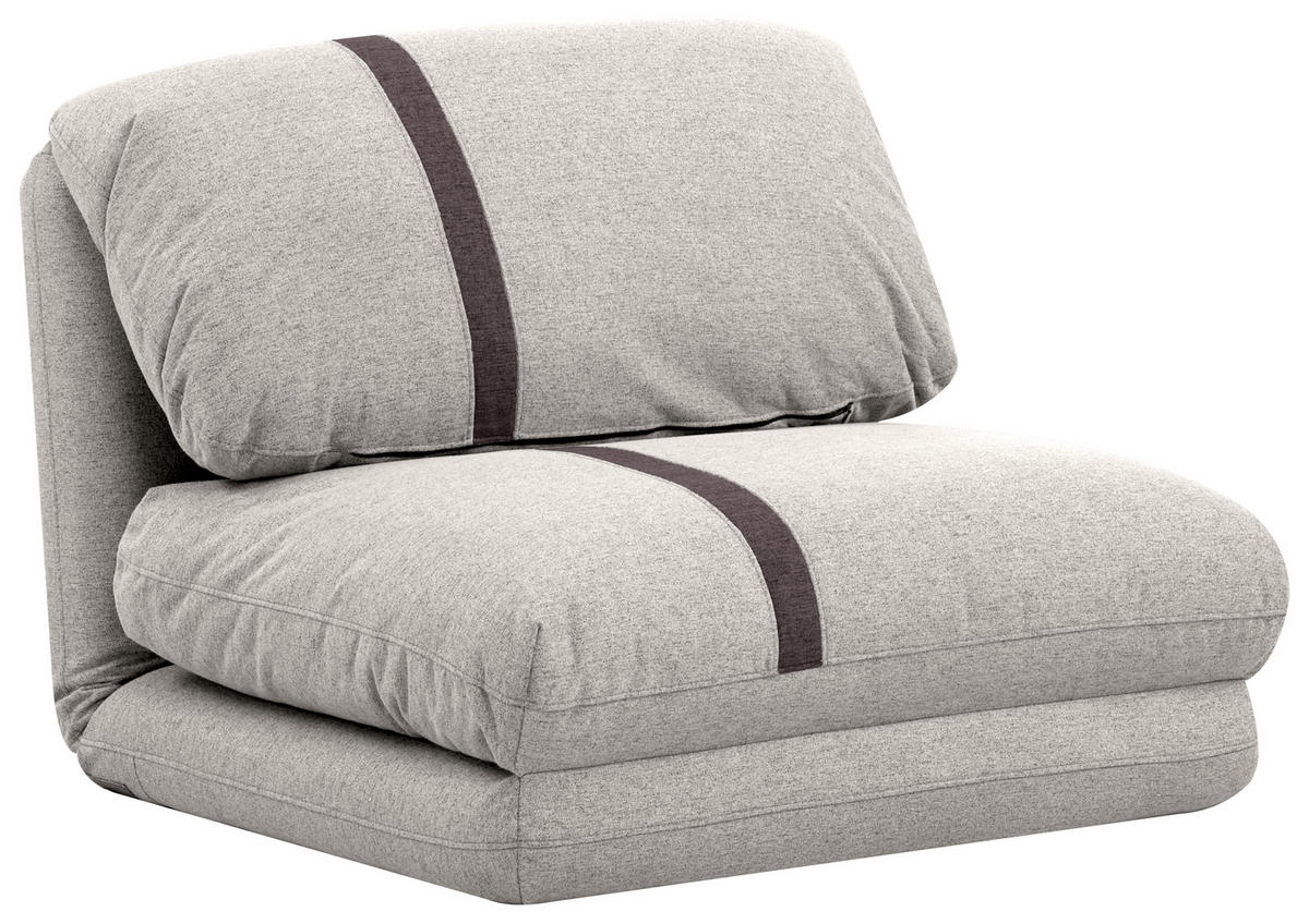 SCHLAFSESSEL  in Webstoff Dunkelbraun, Beige  - Dunkelbraun/Beige, Design, Textil (78/58/82cm) - Livetastic