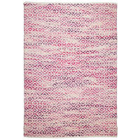 ROČNO TKANA PREPROGA  160/230 cm  tkano  pink  - pink, Design, tekstil (160/230cm) - Tom Tailor