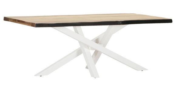 TISCHPLATTE      - Akaziefarben, Design, Holz (200/100/5cm) - Landscape
