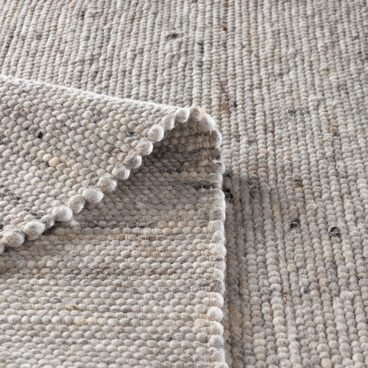 HANDWEBTEPPICH 140/200 cm Hellgrau  - Hellgrau, Basics, Textil (140/200cm) - Linea Natura