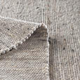 HANDWEBTEPPICH 90/160 cm Hellgrau rechteckig  - Hellgrau, Basics, Textil (90/160cm) - Linea Natura