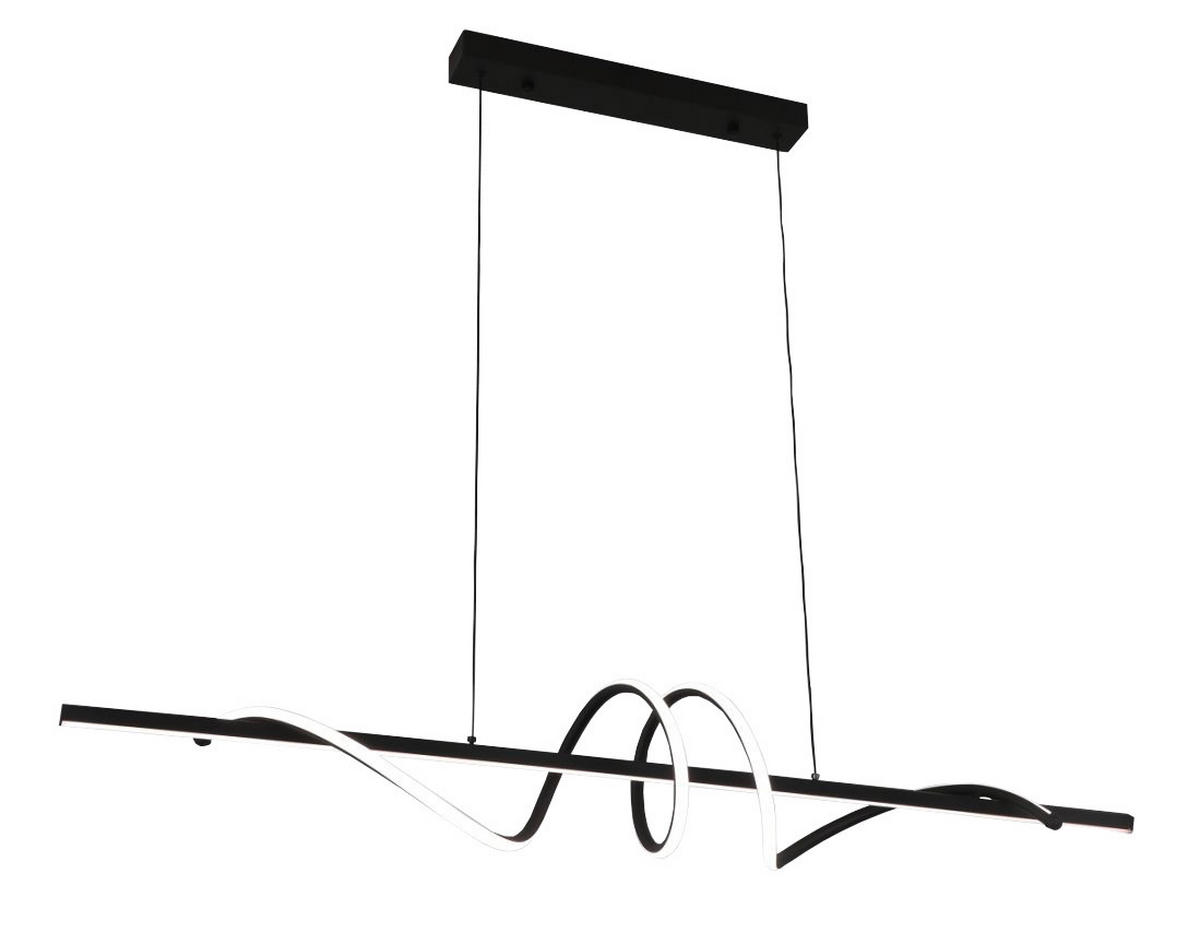 VISEČA LED-SVETILKA   48 W/2075 lm/4000 K/230 V/ - črna, Design, kovina (1,5/120/120cm)