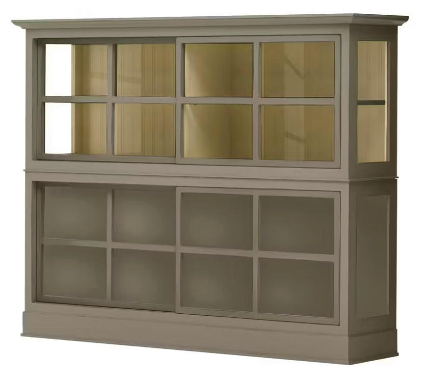 SIDEBOARD UrbanClass  in 190,5/149/49 cm  - Creme/Grau, LIFESTYLE, Glas/Holz (190,5/149/49cm) - Livetastic