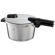 SCHNELLKOCHTOPF Edelstahl 4,5 L - Silberfarben, Basics, Metall (4.5l) - Fissler
