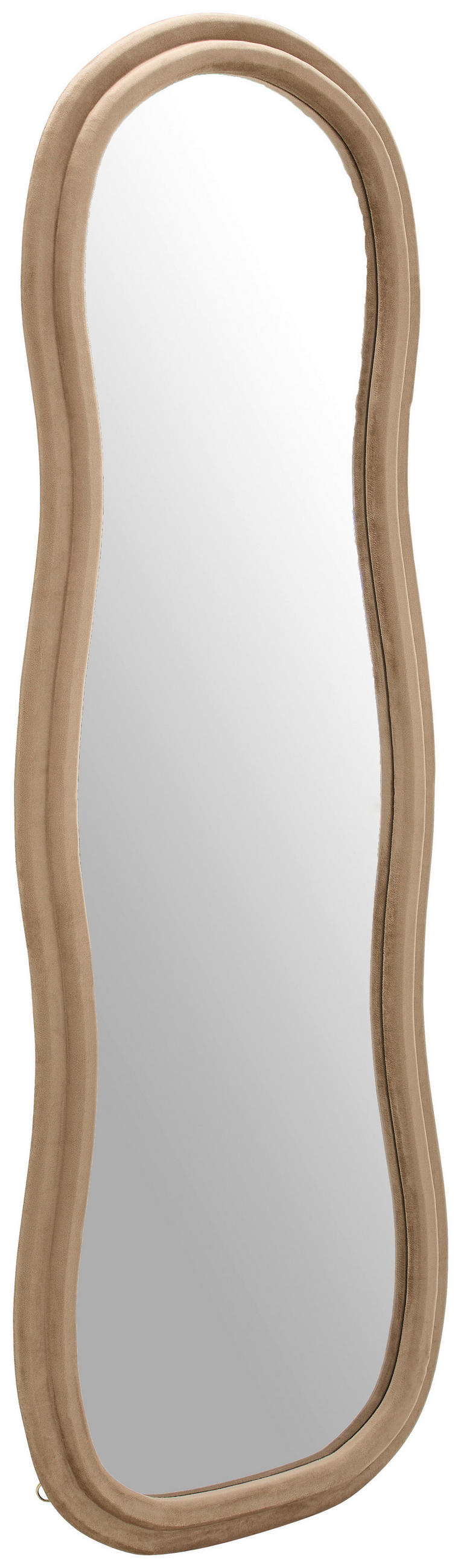 WANDSPIEGEL 60/160/4 cm    in oval  - Taupe, Design, Glas/Holzwerkstoff (60/160/4cm) - MID.YOU