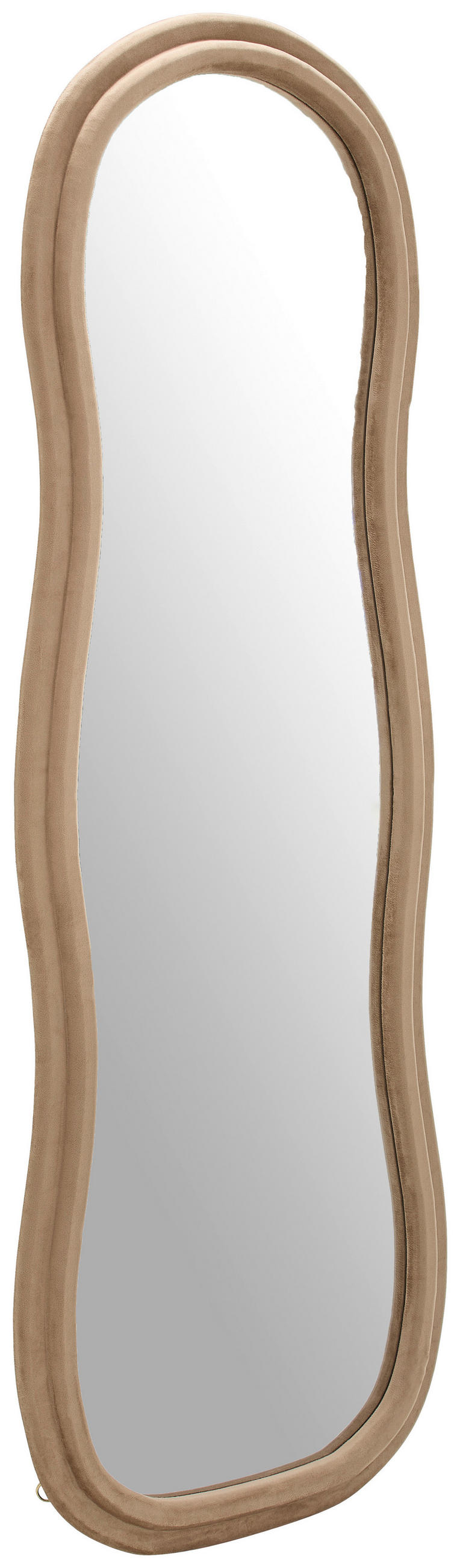 WANDSPIEGEL 60/160/4 cm    in oval  - Taupe, Design, Glas/Holzwerkstoff (60/160/4cm) - MID.YOU